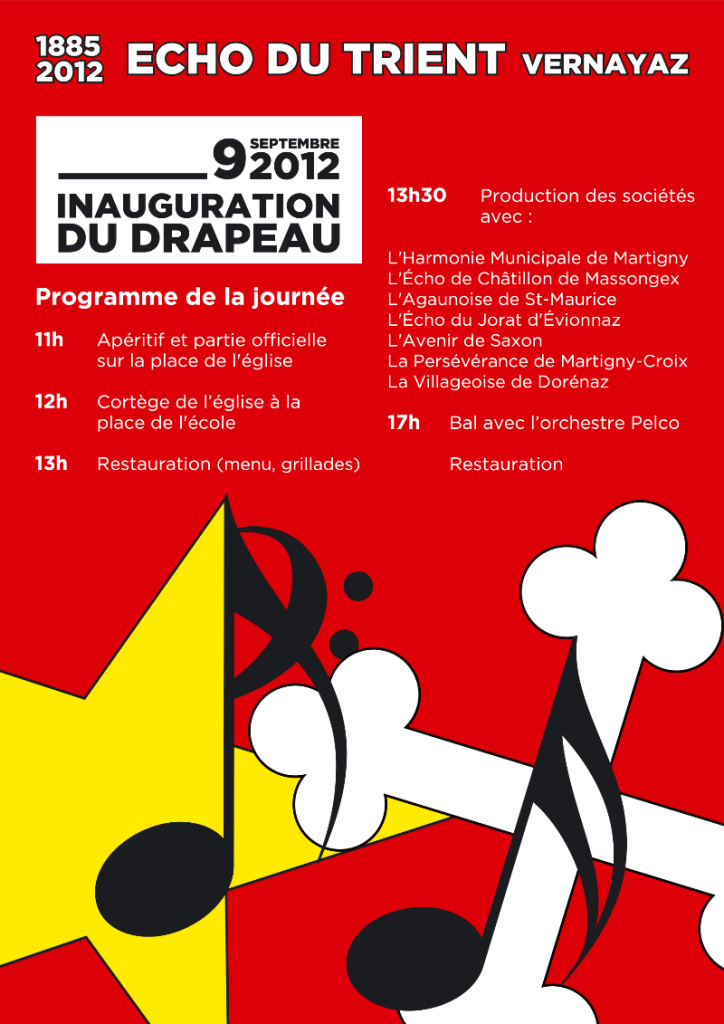 Inauguration du drapeau, 9 septembre 2012